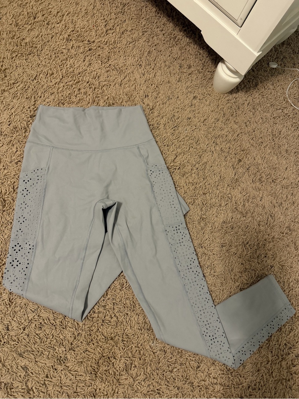aerie Light Gray High-Waist Active Leggings
